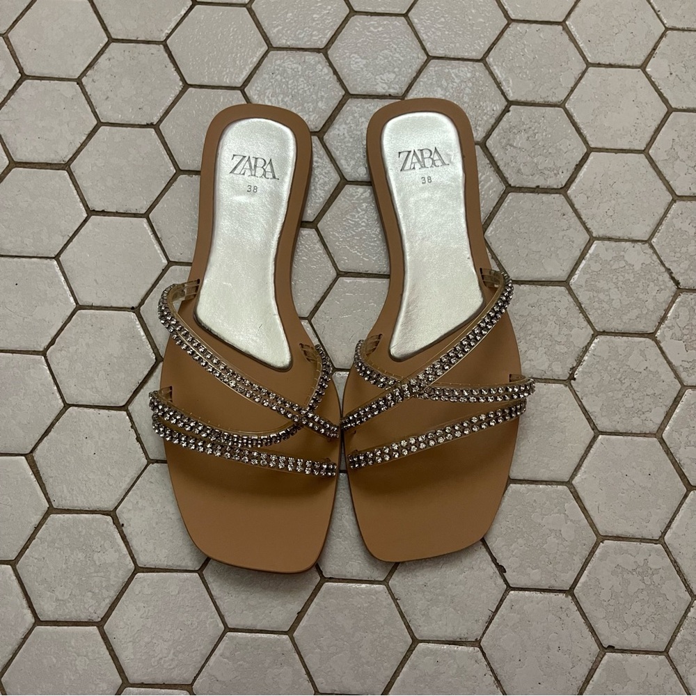 Zara Rhinestone Sandals